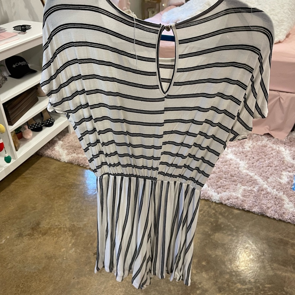 Striped romper